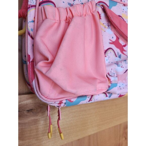 Planet Box Girls Pink Unicorn Rainbow Lunch Box Pouches School Field Trip Snack - Picture 5 of 8